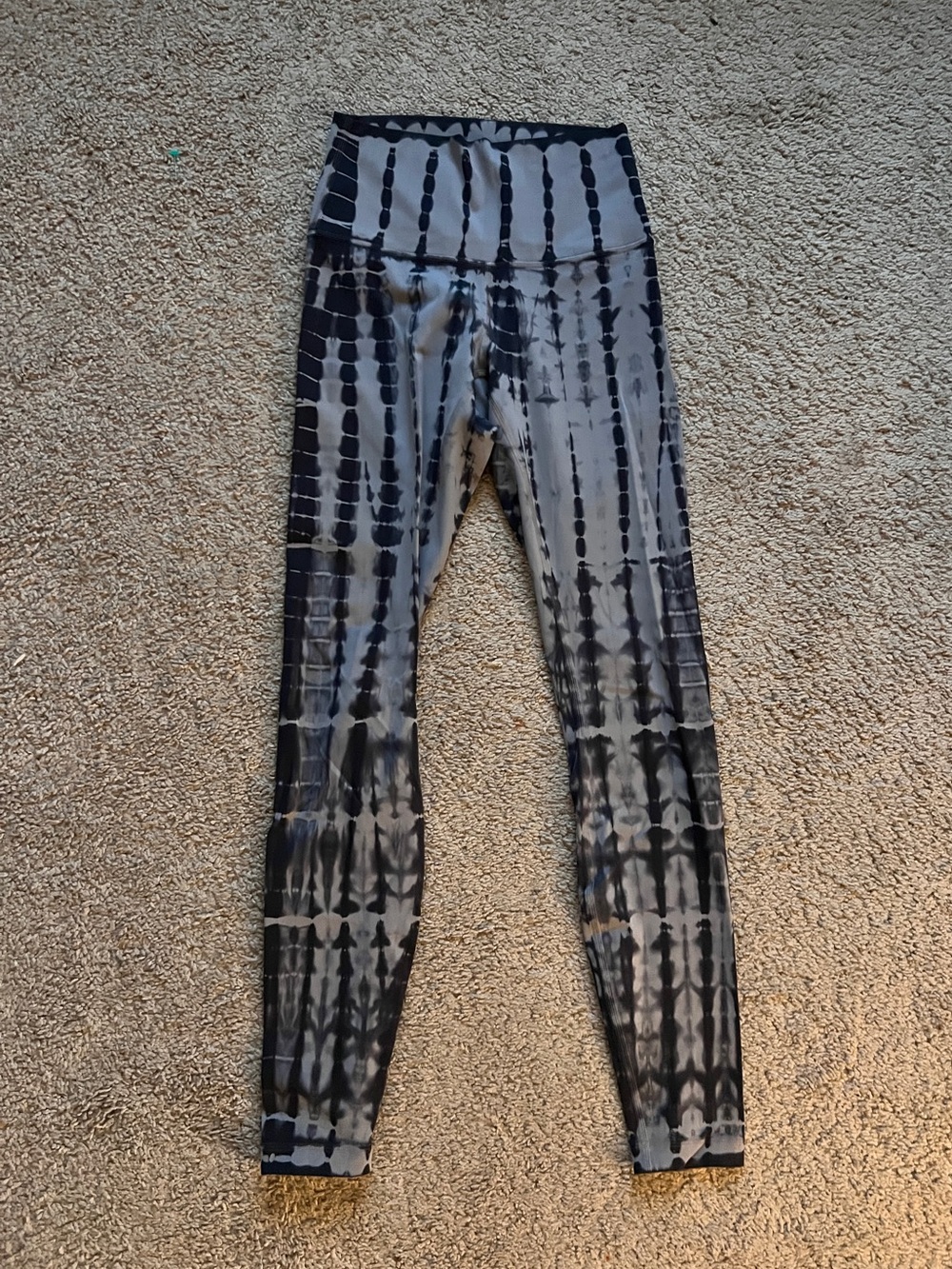 $118 Lululemon Wunder Under HR Tight Vert Shibori Magnet Grey Black Night sz 4
